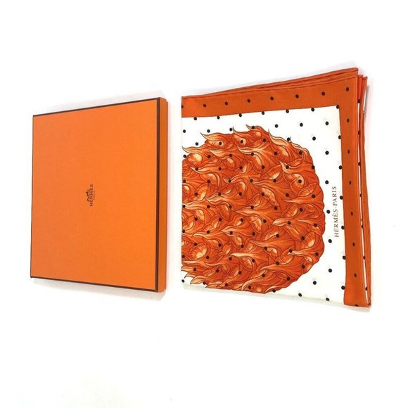 UNUSED HERMES Index Bromeliaceae Bromeliad Catalog Carre 90 Scarf - Picture 5 of 12